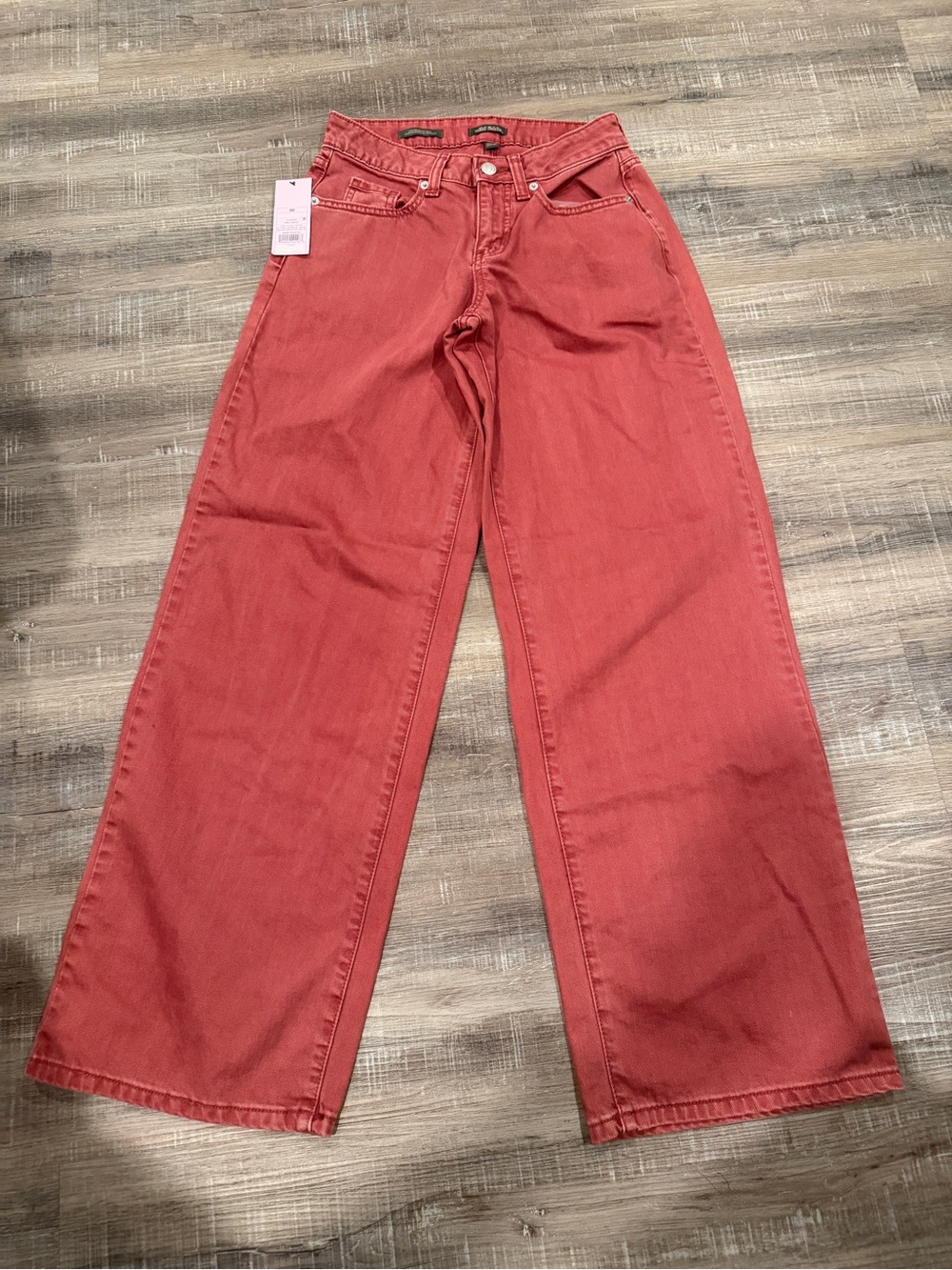 wild fable High-Rise Wide Leg Jeans in Brick Red